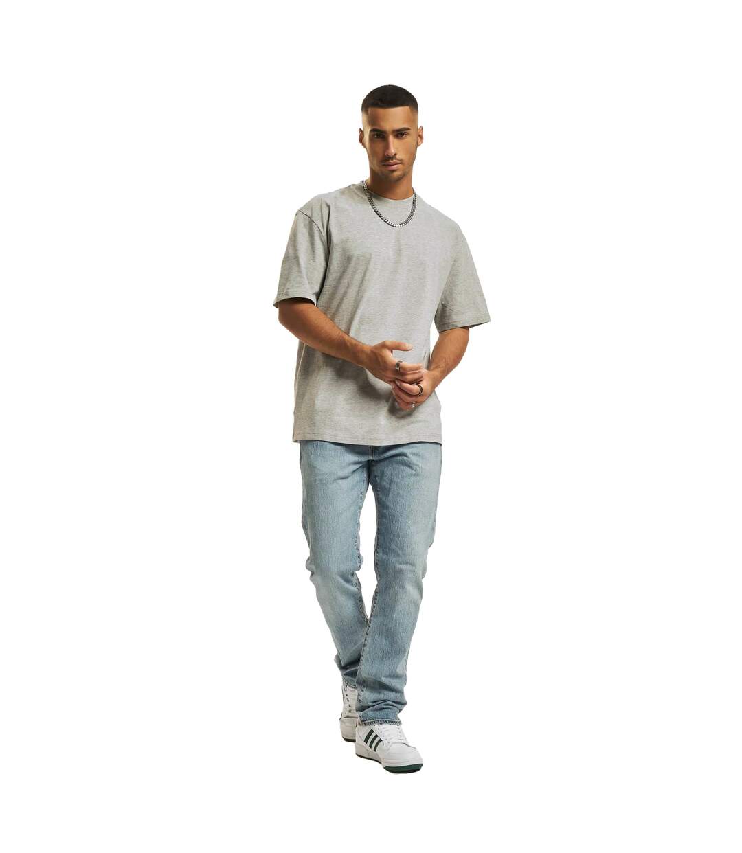 T-shirt Motif/style Uni Homme Gris Urban Classics-1
