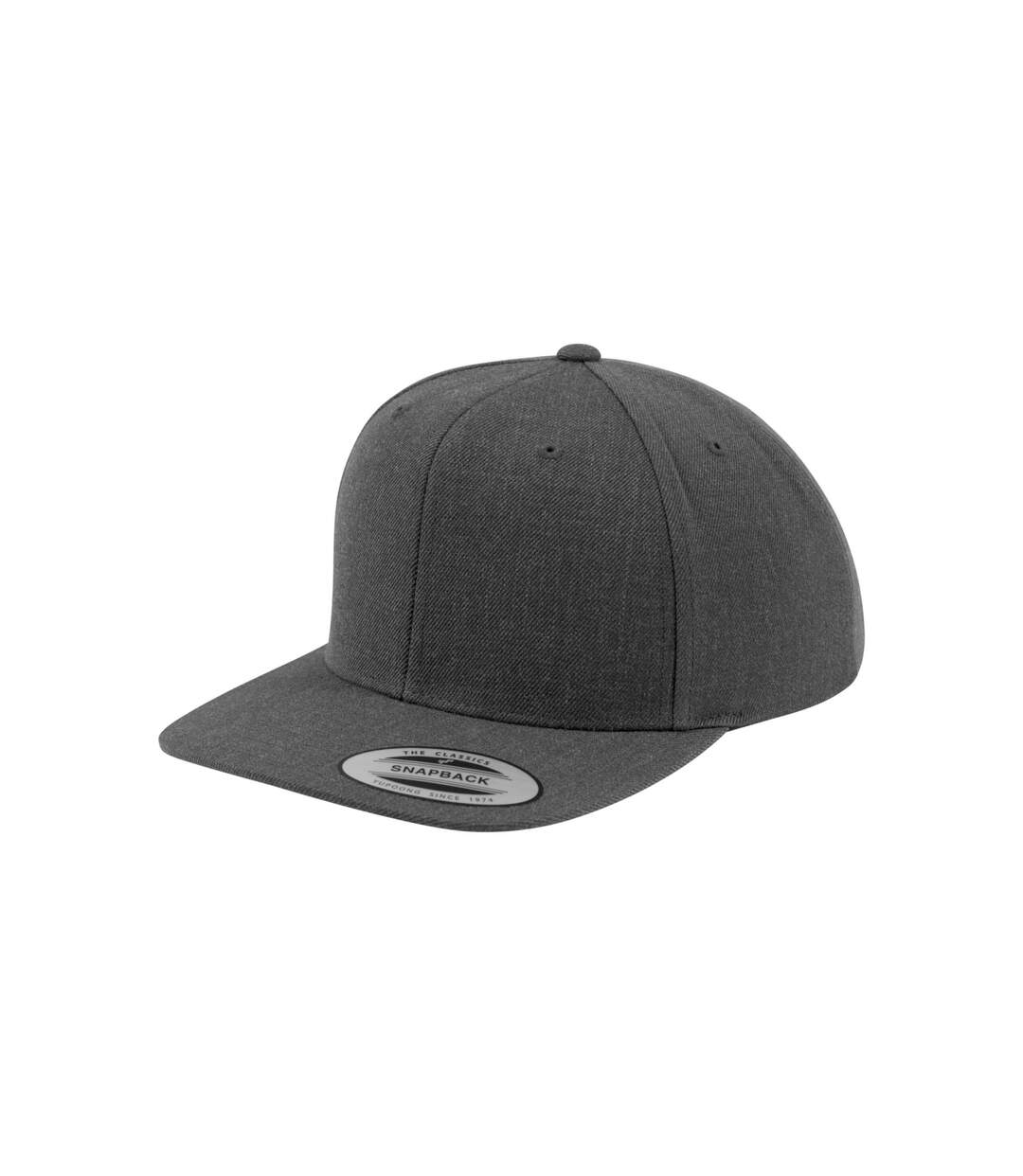 Unisex Adult Classic Snapback Cap Dark Grey Dark Grey Flexfit-2