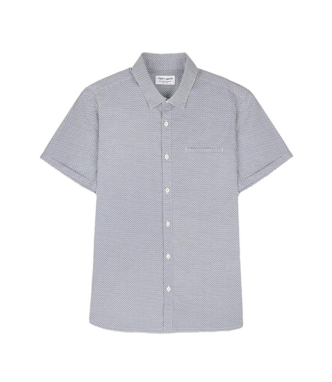 Chemise bleu à motifs homme teddy smith cut  10711556d - l-2