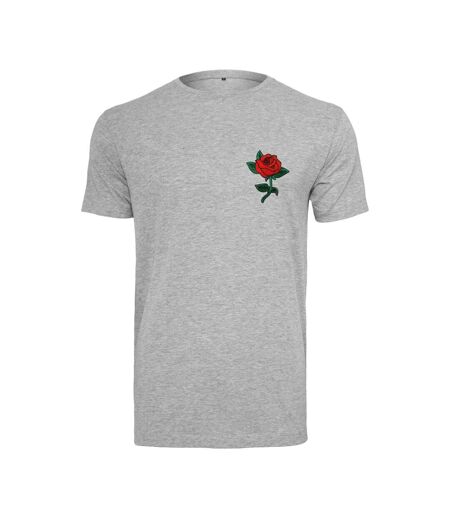 T-shirt Rose Pour Hommes Gris Chiné Mister Tee