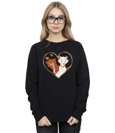 Disney - Sweat THE ARISTOCATS HEART - Femme (Noir) - UTBI13257
