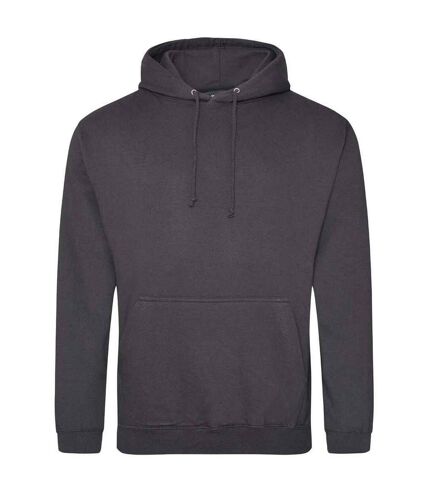 Sweat à capuche college adulte gris foncé Awdis