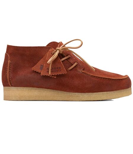 Mens Lugger Leather Boots Brown Clarks