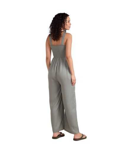 Womens/ladies astrid jumpsuit pale green Animal