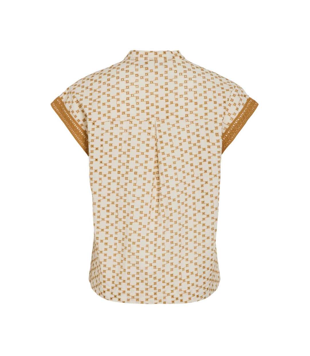 T-Shirt beige/jaune femme vila visumira-2
