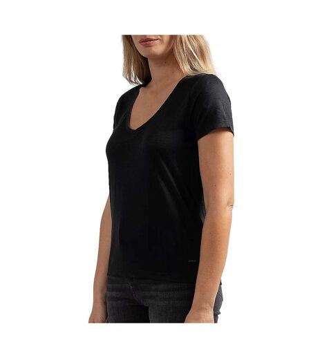 T-shirt noir femme sun valley portal