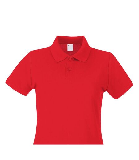 Womens/ladies Inspire Polo Shirt Fire Red B&C