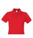 Womens/ladies Inspire Polo Shirt Fire Red B&C-2