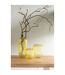 Vase Design en Verre Droit 36cm Jaune-4