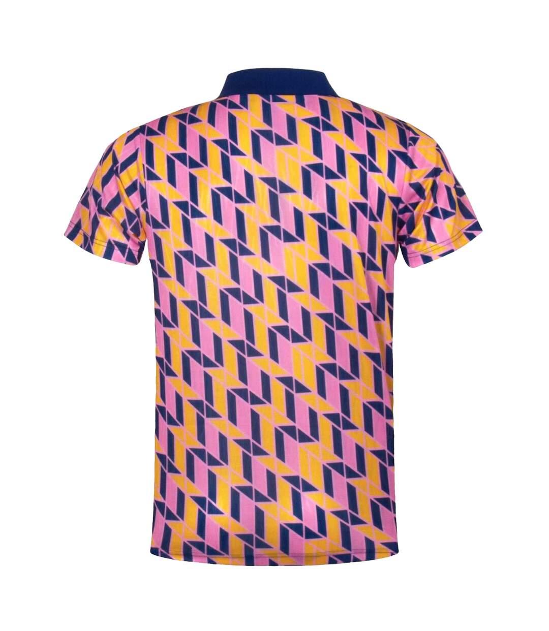 Polo Motif/style Rétro Homme Bleu Marine Jaune Rose Scottish FA-2