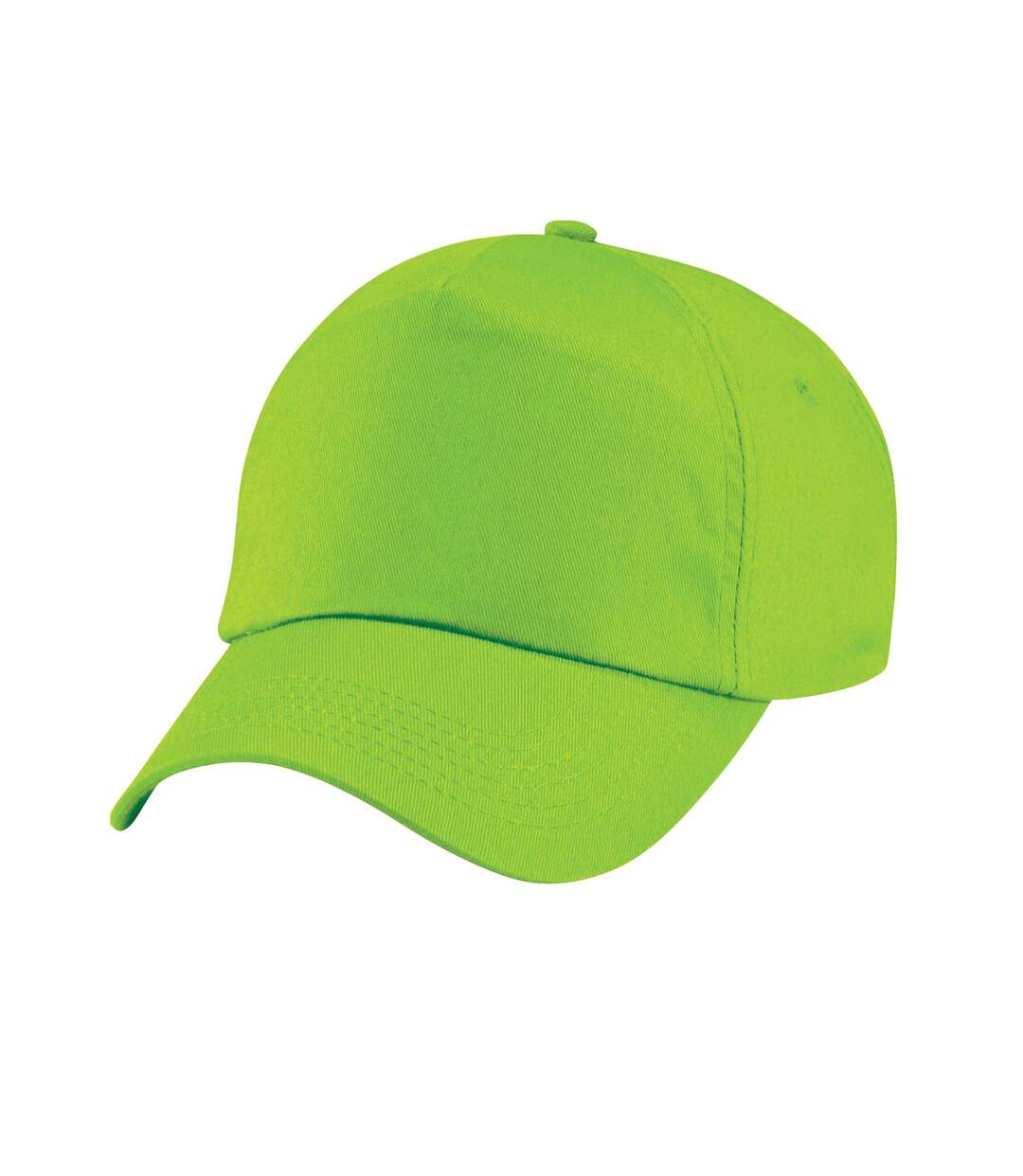 Childrens/kids original 5 panel cap lime Beechfield-1