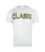 T-shirt Motif Floral Vibrant Homme Blanc Cavalli Class-1