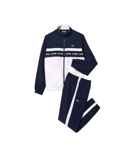 Ensemble De Survêtement Sportsuit Homme Bleu Marine Blanc Lacoste
