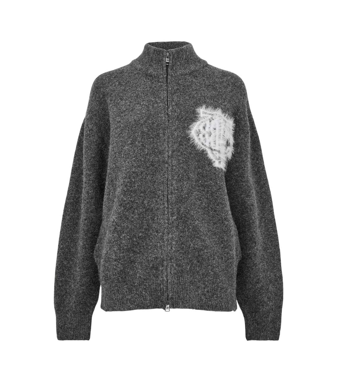 Unisex Adult Distressed Jacket Charcoal Couture-2