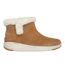 Womens/ladies on the go stellar suede waterproof ankle boots chestnut Skechers