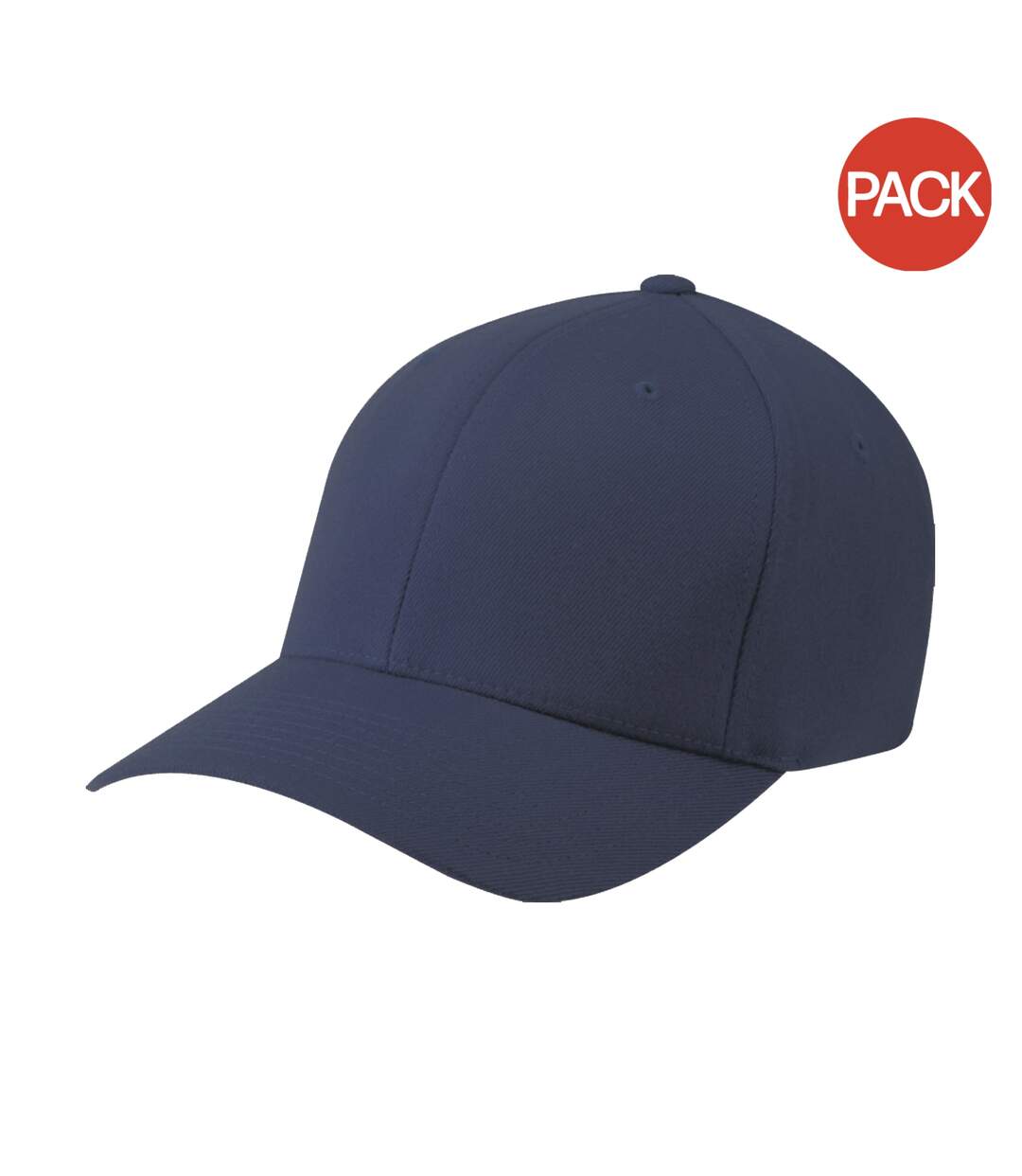 Yupoong Mens Flexfit Fitted Baseball Cap (Pack of 2) (Navy) - UTRW6703