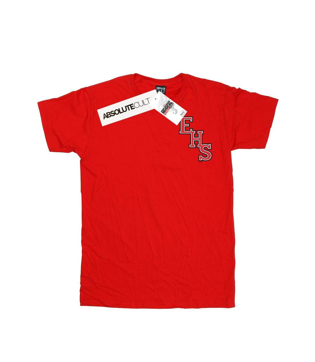 Disney Femme/Les femmes High School Musical The Musical EHS Logo Breast Print Coton Boyfriend T-Shirt (Rouge) - UTBI28236-1