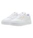 Womens/ladies Cali Leather Platform Court Trainers White Lilac Puma-1