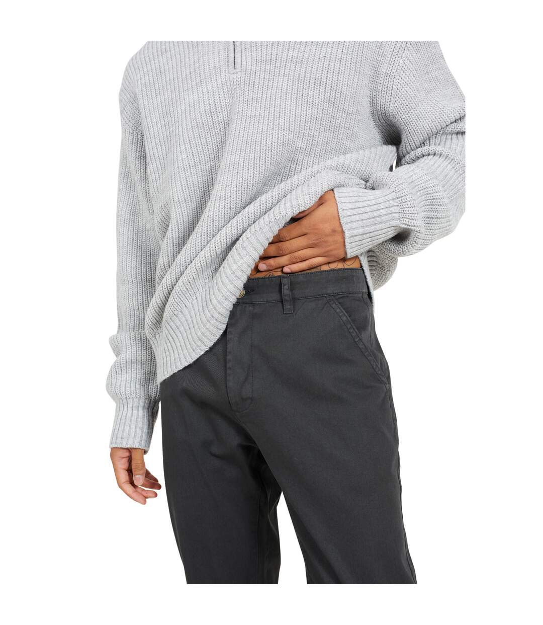 Chino Armstrong Homme Gris Foncé Brave Soul-4