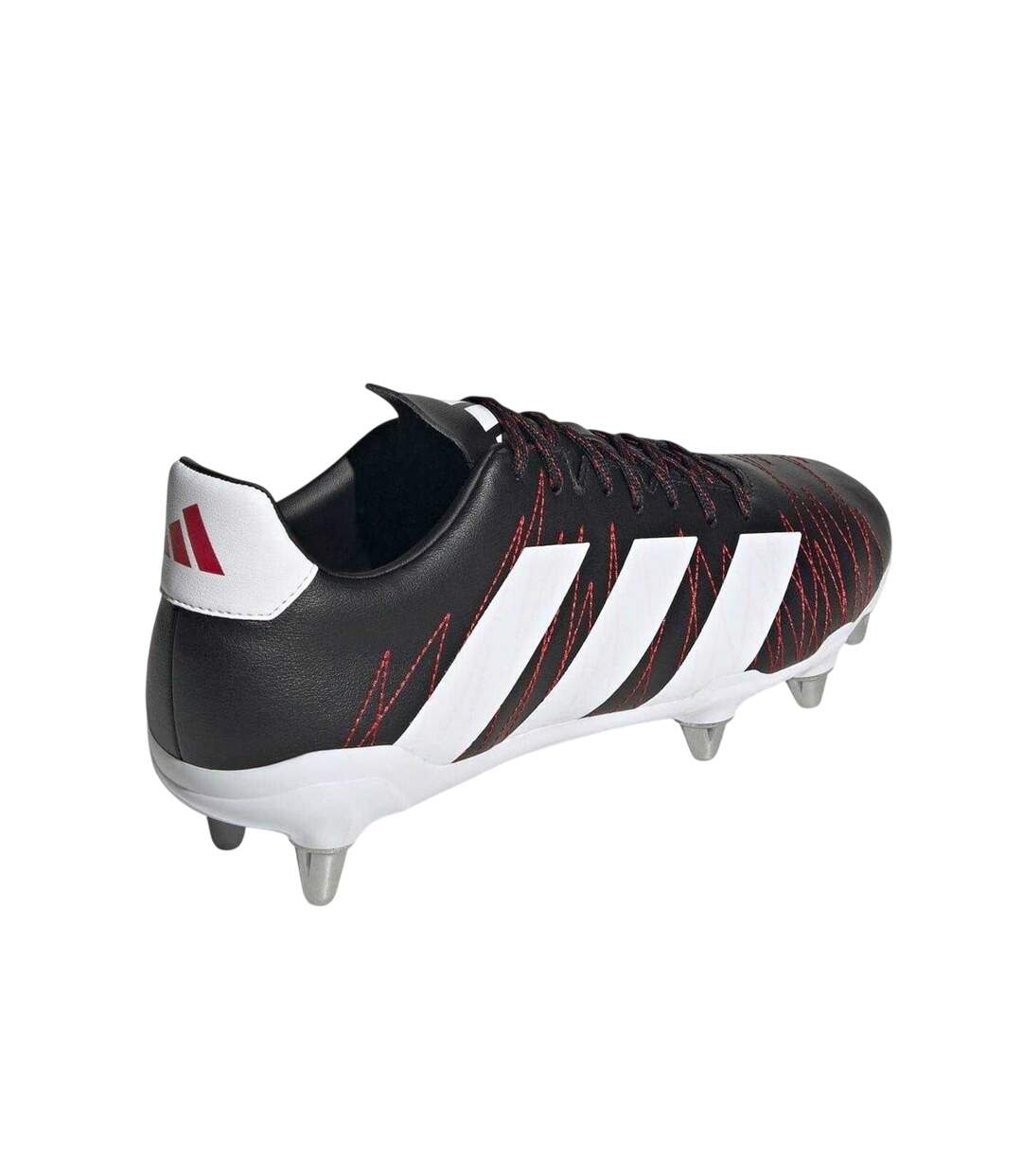 Mens Kakari Soft Ground Rugby Boots Black White Carbon Adidas-2