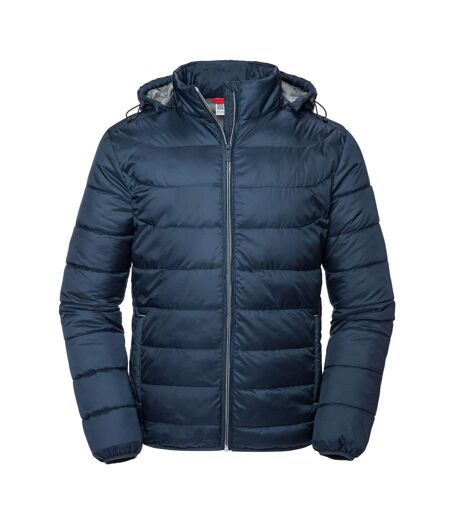Russell Mens Nano Hooded Padded Jacket (French Navy)