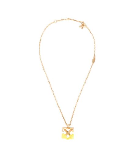 Arrow Necklace One Size Gold Yellow Off White
