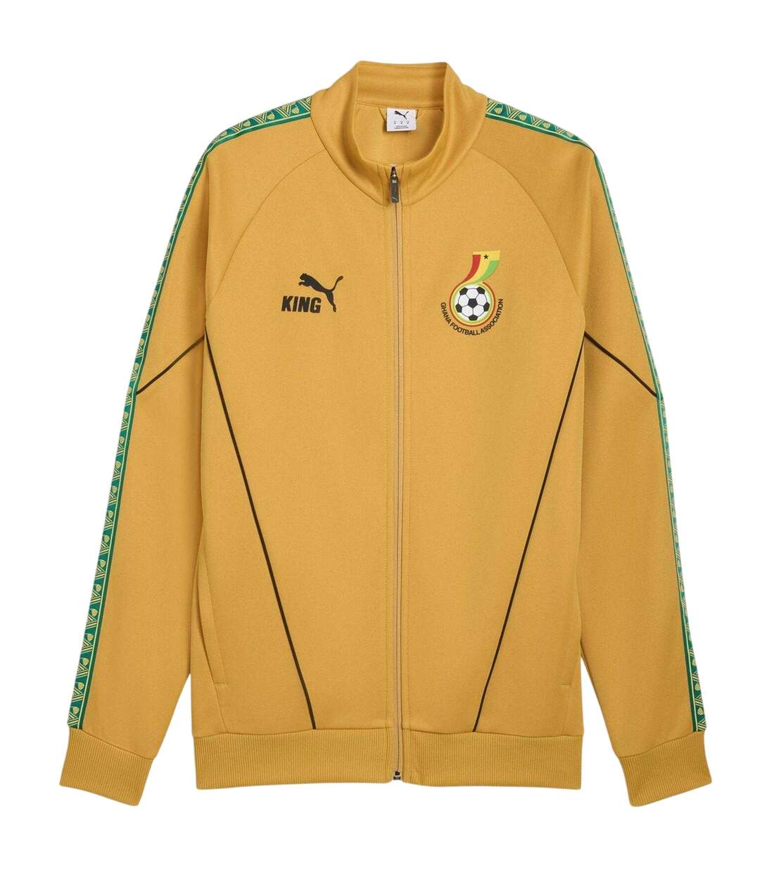 Unisex Adult World Cup 2026 Ghana Tracksuit Top Gold Black Puma-2