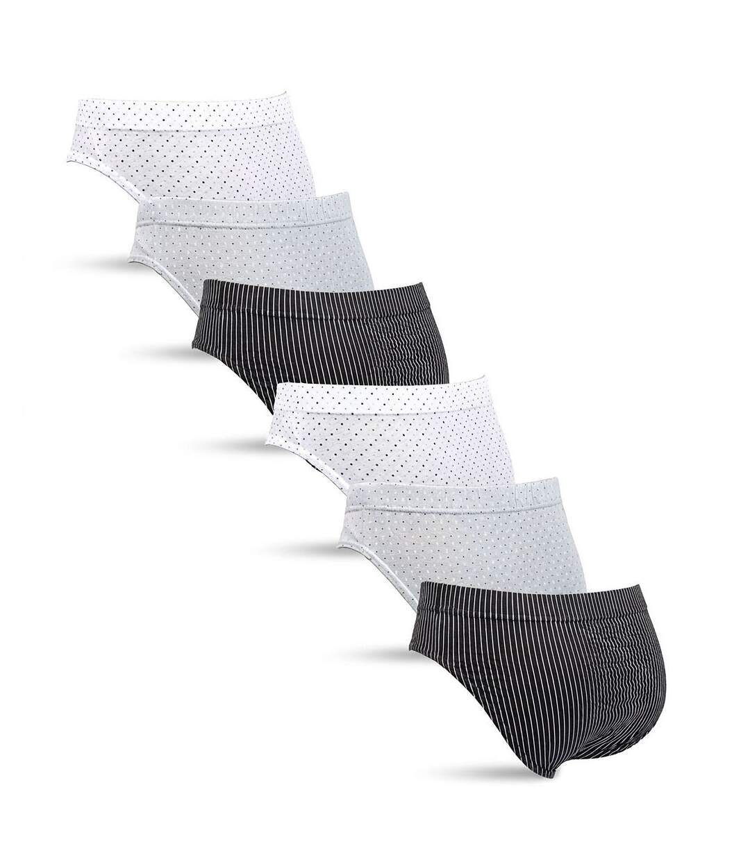 OZABI Pack Slips Homme 100% Coton – Lot de 6-3