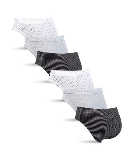OZABI Pack Slips Homme 100% Coton – Lot de 6