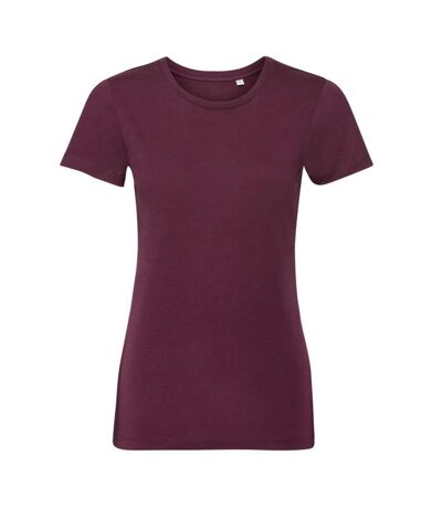 T-shirt femme bordeaux Russell Russell