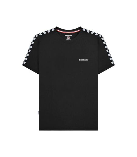 Mens Two Tone Taped T-shirt Black Lambretta