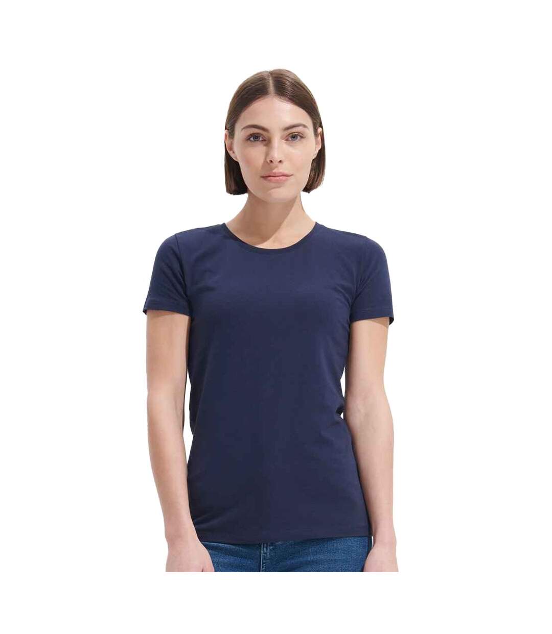 T-shirt millenium femme bleu marine SOLS