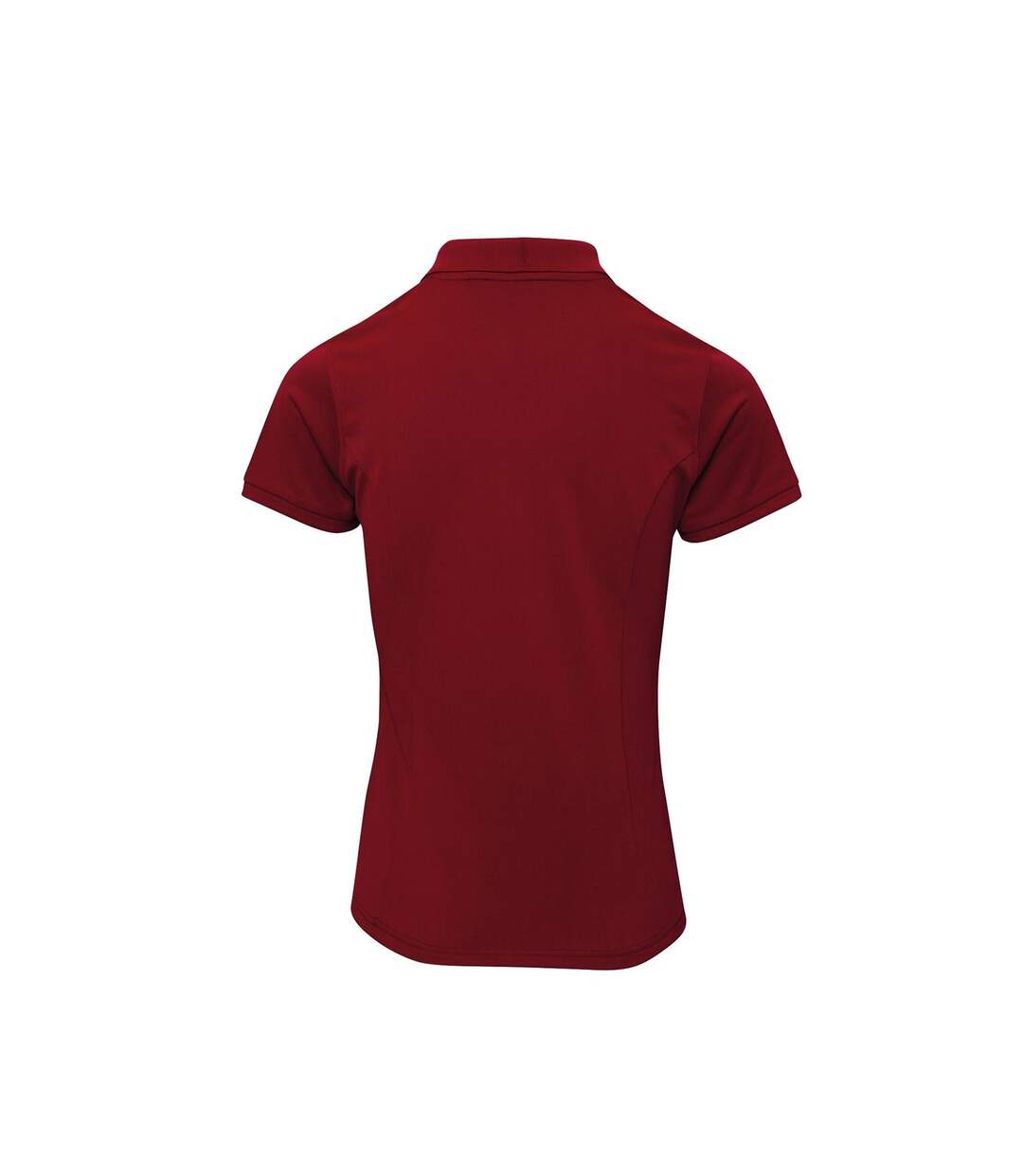Womens/ladies Coolchecker Plus Piqu Polo With Coolplus Burgundy Premier-2