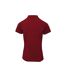 Womens/ladies Coolchecker Plus Piqu Polo With Coolplus Burgundy Premier-2