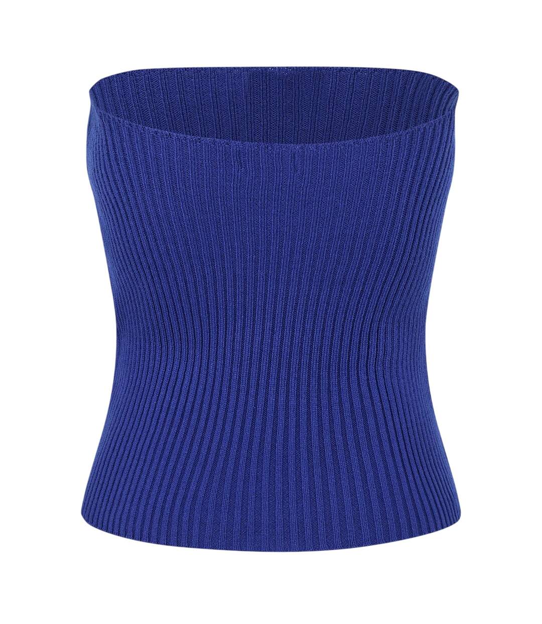 Womens/ladies Knitted Mini Skirt Blue Missy Empire-3