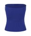 Womens/ladies Knitted Mini Skirt Blue Missy Empire-3