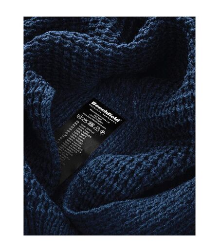 Echarpe Gaufrée Classique Unisexe Pour Adultes Taille Unique Bleu Marine Beechfield