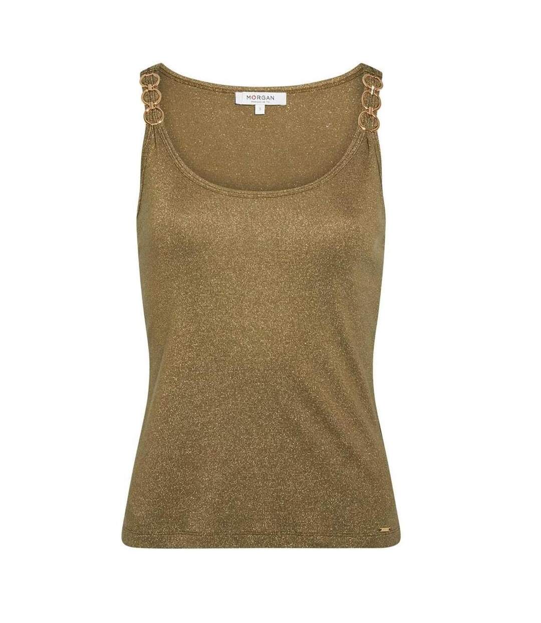 Débardeur kaki/doré femme morgan fil-2