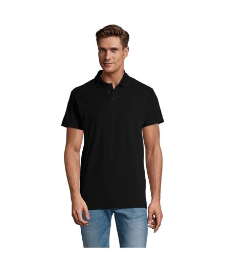 Polo Spring Homme Noir SOLS