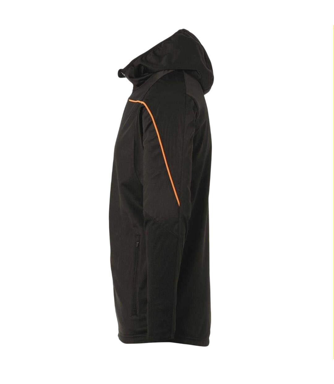 Mens Stream 22 Performance Training Jacket Black Orange UHL Sport-3
