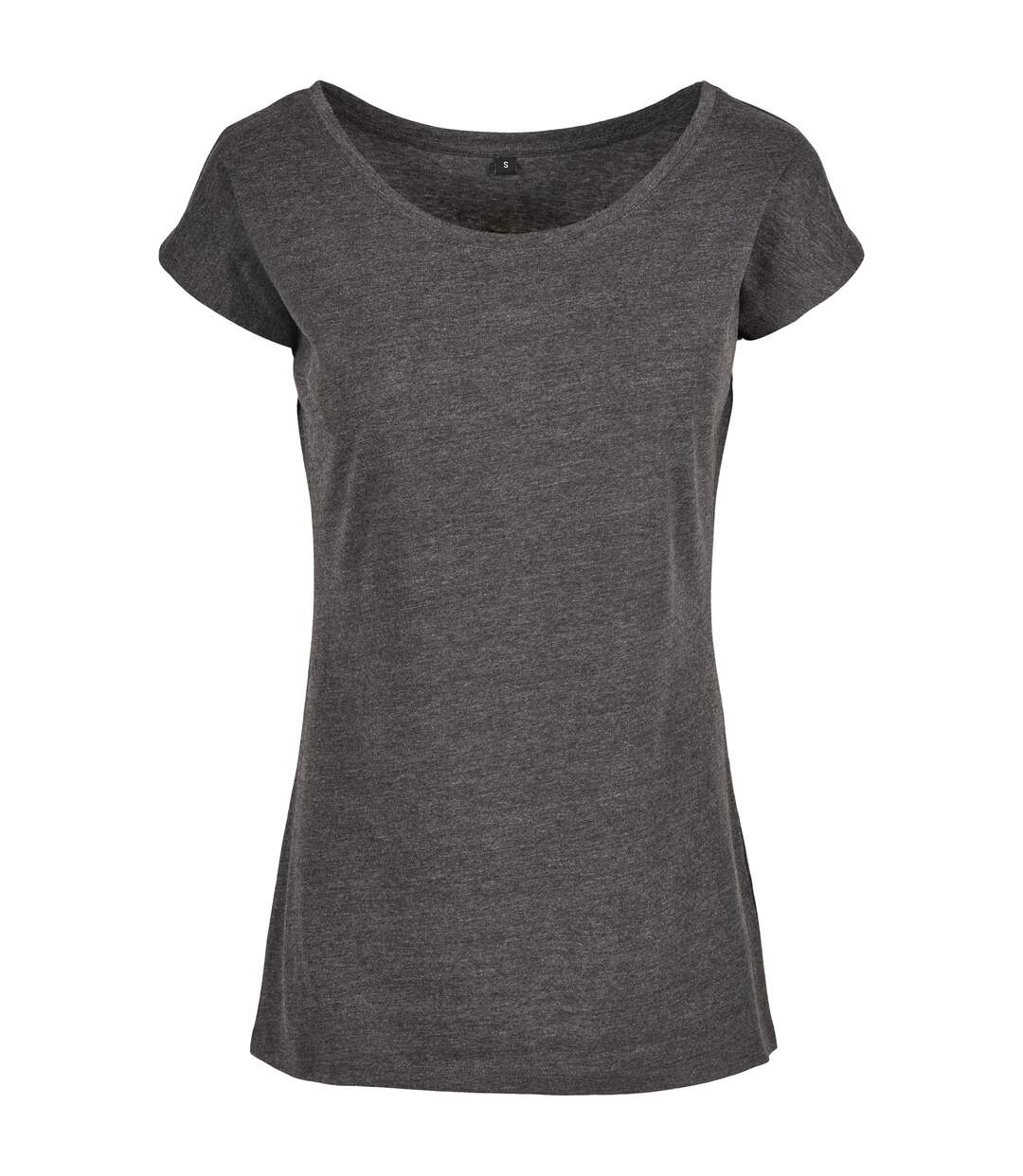 T-shirt Femme Charbon Build Your Brand-1