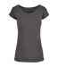 T-shirt Femme Charbon Build Your Brand-1