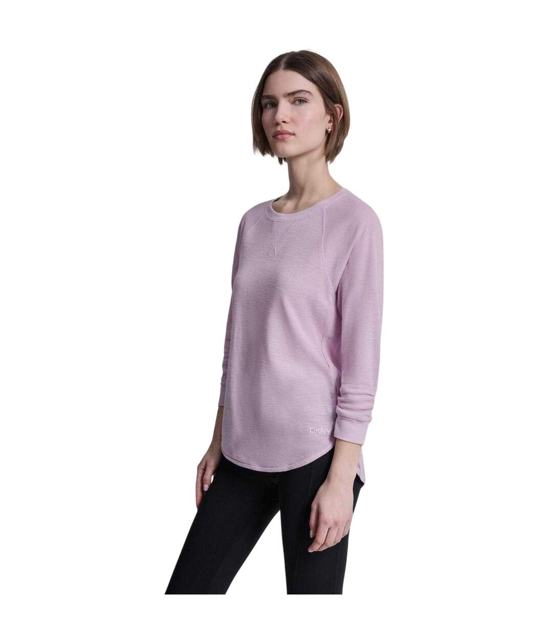 T-shirt Manches ¾ Femme Lavande Clair DKNY-4