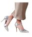 Talons hauts Larges reflex femme argenté Where´s That From