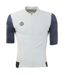 Mens Elite Mock Neck Cycling Top Blue White Skins-1