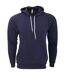 Sweatshirt Polaire À Capuche Unisexe Bleu Marine Bella + Canvas-2
