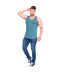 Duke Mens Fabio-2 Muscle Vest (Teal) - UTDC168-3