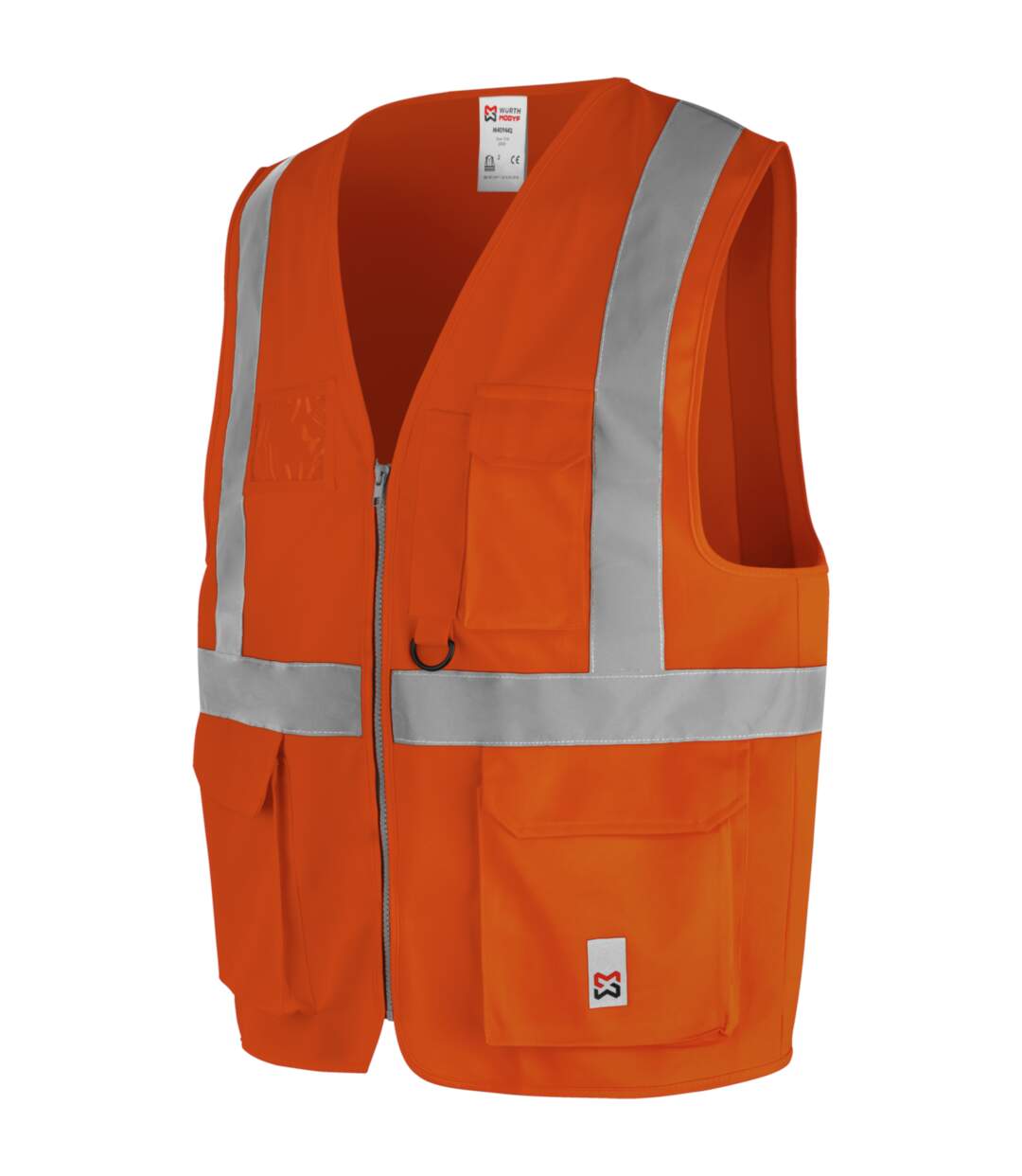 Gilet haute-visibilité multipoches orange Würth MODYF-1