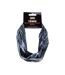 Cache-cou Motif/style Ikat Temir Taille Unique Noir Gris Magnum-2