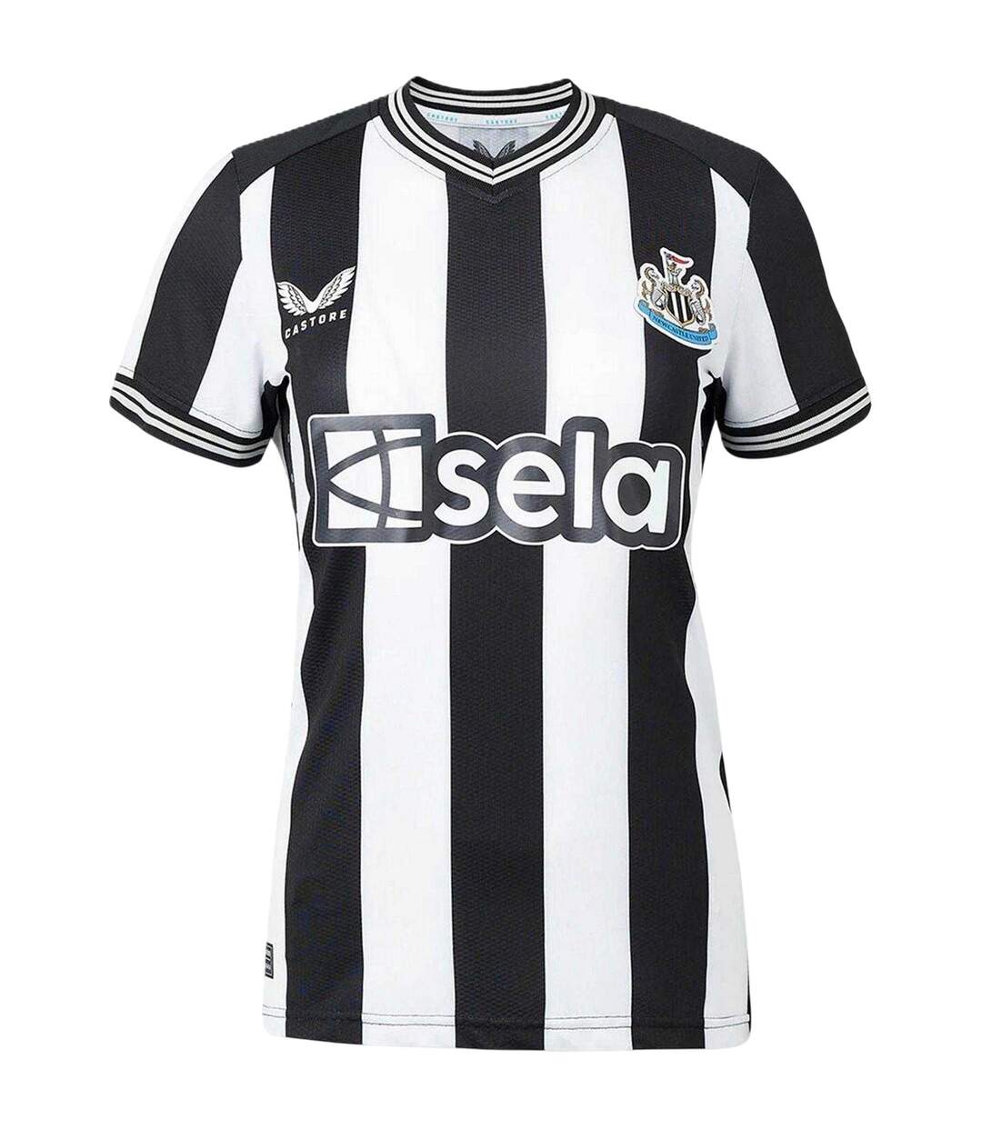 Réplique De Maillot De Foot Motif/style Newcastle United Fc Femme Noir Blanc Castore-2